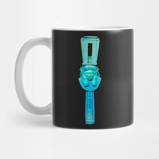 Egyptian Faience Sistrum by WillowNox7